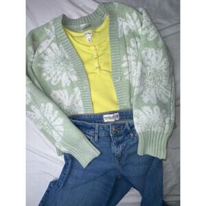 Abercrombie Kids & Art Class 3pc Outfit Bundle | Size 10/12| Sage Green & Yellow